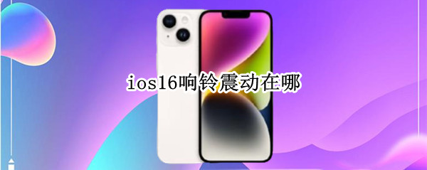 ios16响铃震动在哪 ios14按键震动在哪