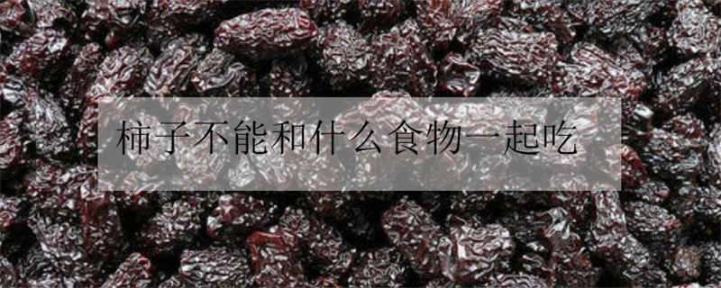 柿子不能和什么食物一起吃