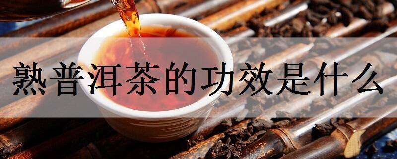 熟普洱茶的功效是什么