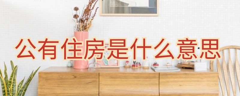 公有住房是什么意思 购买原公有住房是什么意思