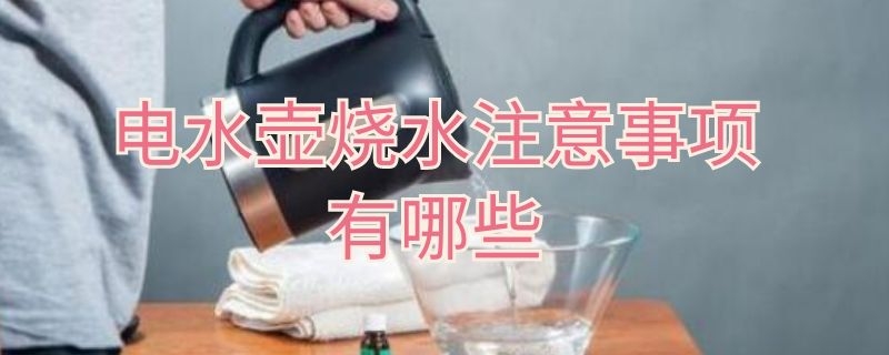 电水壶烧水注意事项有哪些（电水壶烧水注意事项有哪些图片）