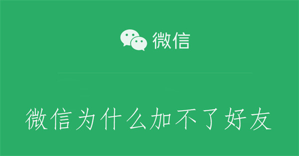 微信为什么加不了好友