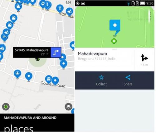 诺基亚Here地图对比:安卓版 vs WP8.1版