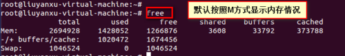 linux下free命令如何使用