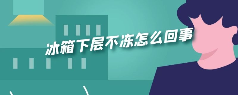 冰箱下层不冻怎么回事（冰箱上层不冻怎么回事）