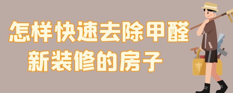 怎样快速去除甲醛新装修的房子