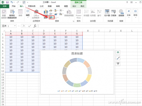 Excel怎么制作南丁格尔玫瑰图