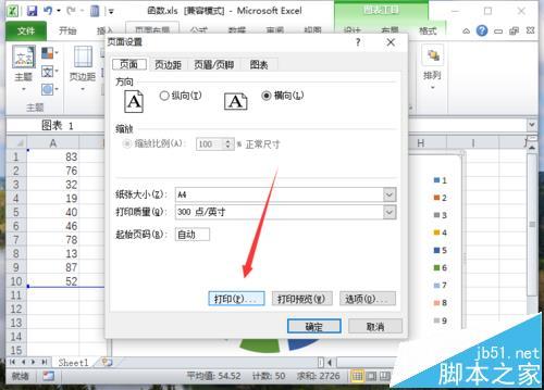 Excel2010表格怎么只打印图表?