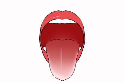 舌中线图片 舌头中间线